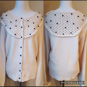 Ahthropologie Sleeping in Snow Cardigan